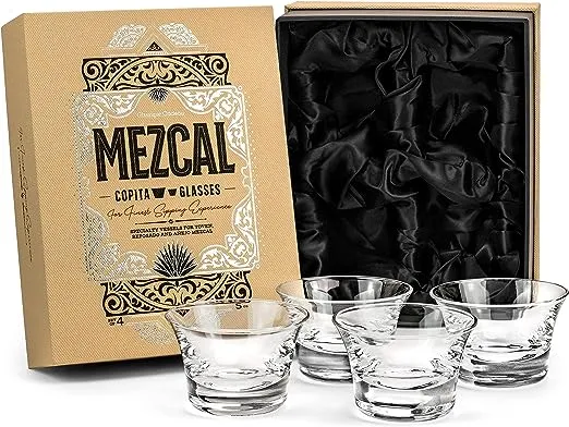 Mezcal and Spirits Tequila Tasting Sipping Glasses