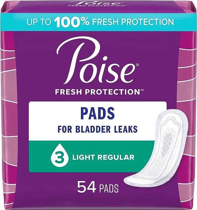 Poise Incontinence Pads Light Absorbency