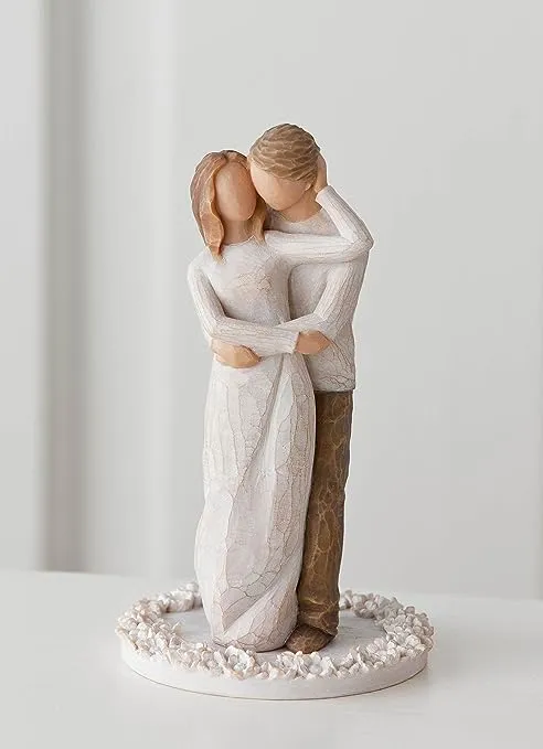 Willow Tree Together, sculpted hand-painted cake topper