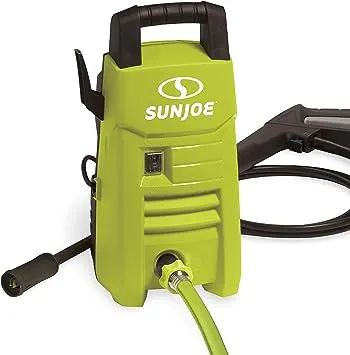 Sun Joe SPX201E 1350 Max PSI 1.45 GPM 10-Amp Electric Pressure Washer, Green