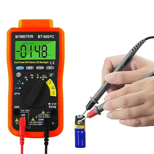 Bt39c True Rms Digital Multimeter Auto Ranging For Ac Dc Voltagecurrent Resistan