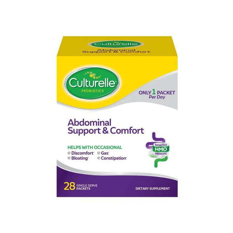 Culturelle Abdominal Daily Support & Comfort, Helps Gut Health* and Occasional Abdominal Issues, 28 Packets