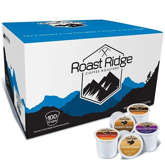 Roast Ridge Single Serve Coffee Pods for Keurig K-Cup Brewers