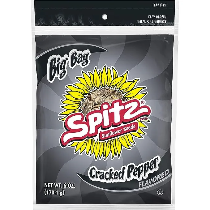 Spitz Sunflower Seeds, Original, 6 Ounce (Pack of 9)