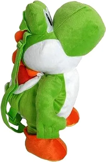 Nintendo Mario Brothers Yoshi Large Backpack Plush, Multi-colored