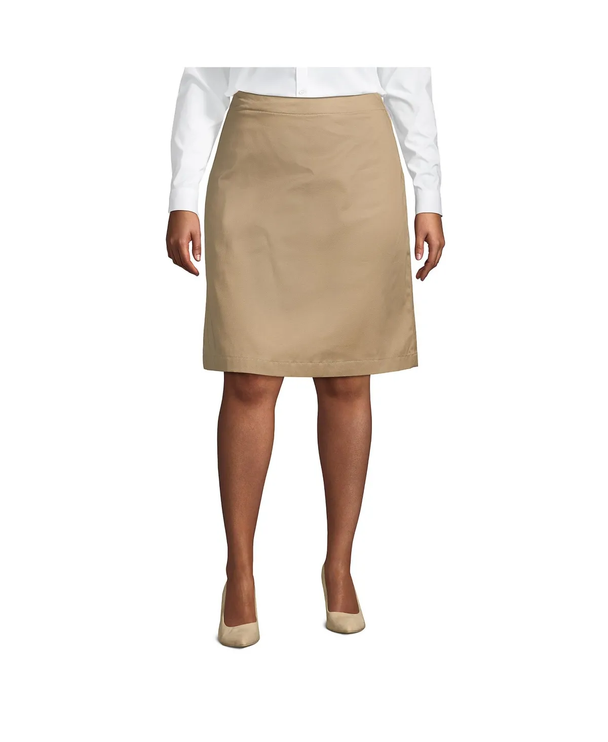 Lands' End Women's Plus Size Blend Chino Skort