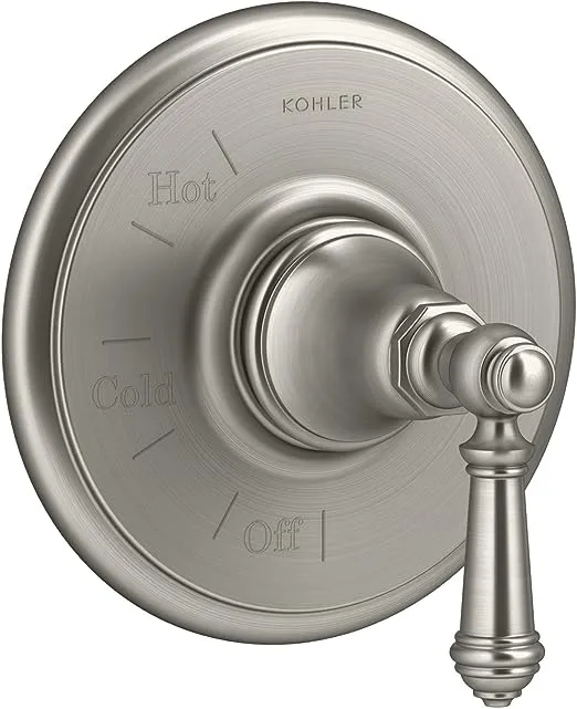 KOHLER K-TS72767-4 ARTIFACTS 6 5/8 INCH RITE-TEMP VALVE TRIM WITH LEVER HANDLE