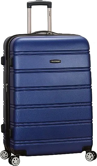 Rockland 28 in Expandable ABS Dual Wheel Spinner, Navy