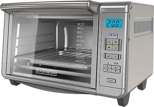 BLACK+DECKER 6-Slice Digital Convection Toaster Oven Stainless Steel TO3280SSD