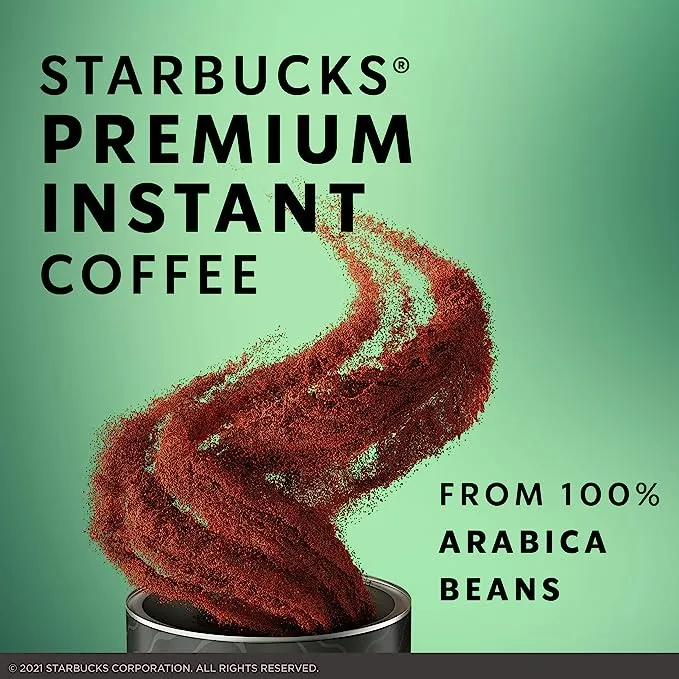 Starbucks Premium Instant Coffee — Medium Roast — 100% Arabica — 3 Tins (up to 120 servings total)