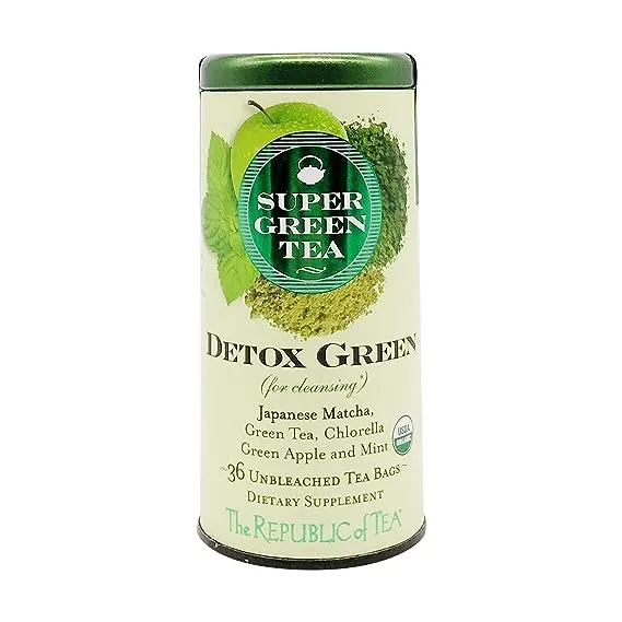 The Republic Of Tea SuperGreen Tea, Detox Green, Bags - 36 bags, 1.8 oz