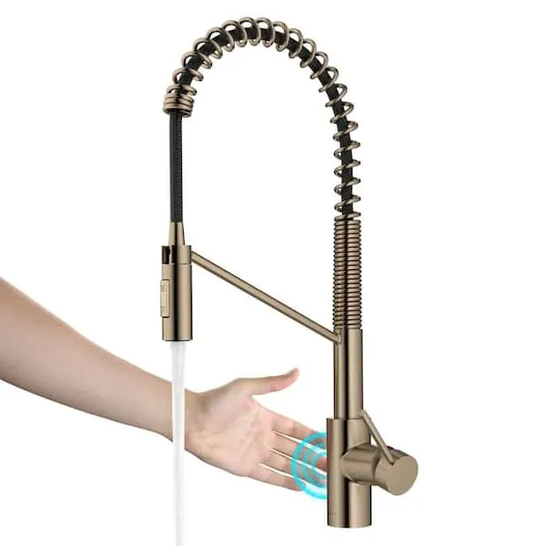 KRAUS Oletto Touchless Sensor Commercial Pull-Down Single Handle Kitchen Faucet