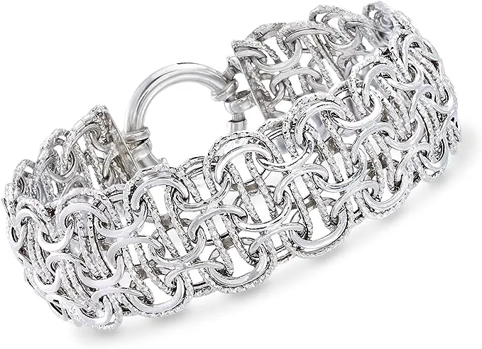 Ross-Simons Sterling Silver Multi-Circle Link Bracelet