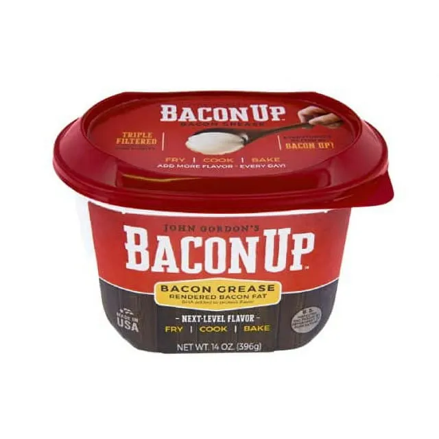 Bacon UpⓇ Bacon Grease for Cooking - 9lb Pail of Authentic Solid Bacon Fat for Cooking, Frying and Baking - Triple-Filtered for Purity, No Carbs, Gluten-Free and Shelf-Stable