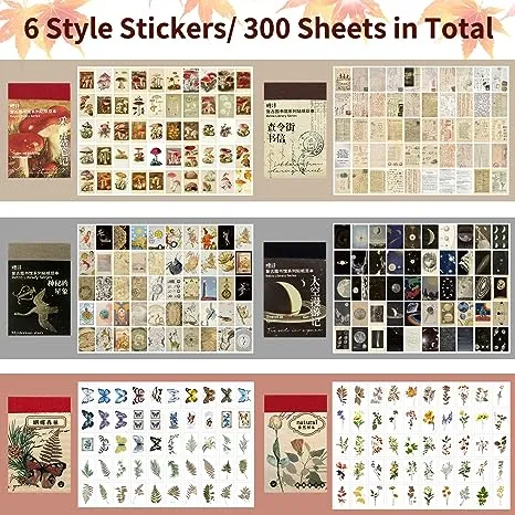 600 Pieces Washi Sticker Set