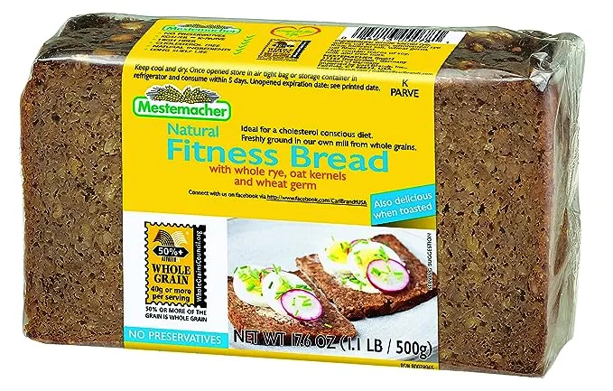 Mestemacher Bread, Pumpernickel, 17.6 Oz, Pack of 12