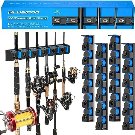 PLUSINNO Fishing Gifts V6 Vertical Fishing Rod/Pole Holders