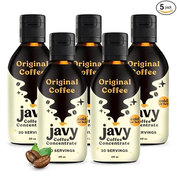 Javy Cold Brew Iced Coffee Concentrate, 3 Pack, Arabica Coffee Beverages, 35X