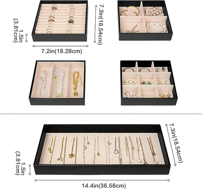 ProCase Stackable Jewelry Tray