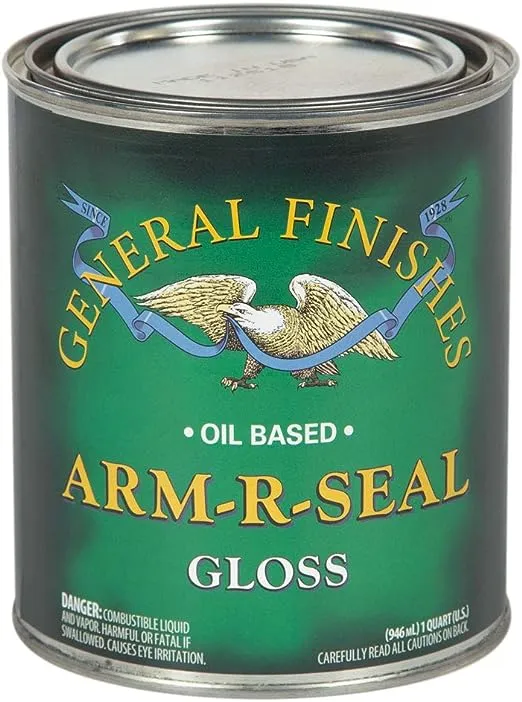 General Finishes Arm-R-Seal Oil Based Topcoat, 1 Quart, Gloss