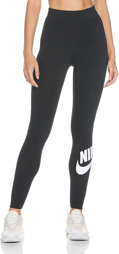 Nike Sportswear Essential Black High Rise Leggings