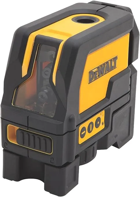 DEWALT Measuring Laser Level 165 ft Red Self-Leveling Cross-Line w/ AA Batteries