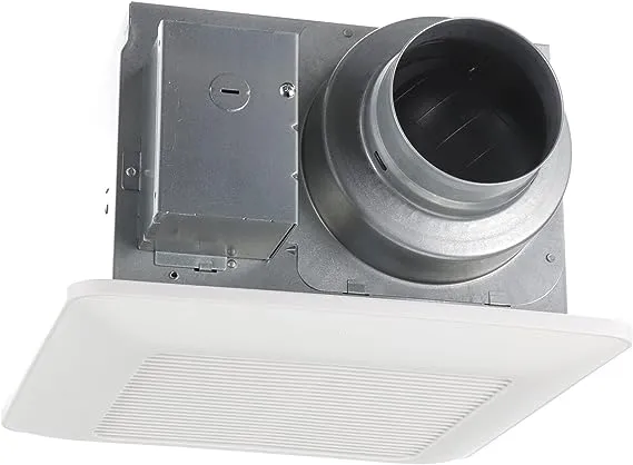 Panasonic FV-0511VQ1 WhisperCeiling DC - Bathroom Exhaust Fan with Speed Selector - SmartFlow Technology - Quiet Energy Star-Certified Ceiling Fan - WhitePanasonic FV-0511VQ1 WhisperCeiling DC - Bathroo…