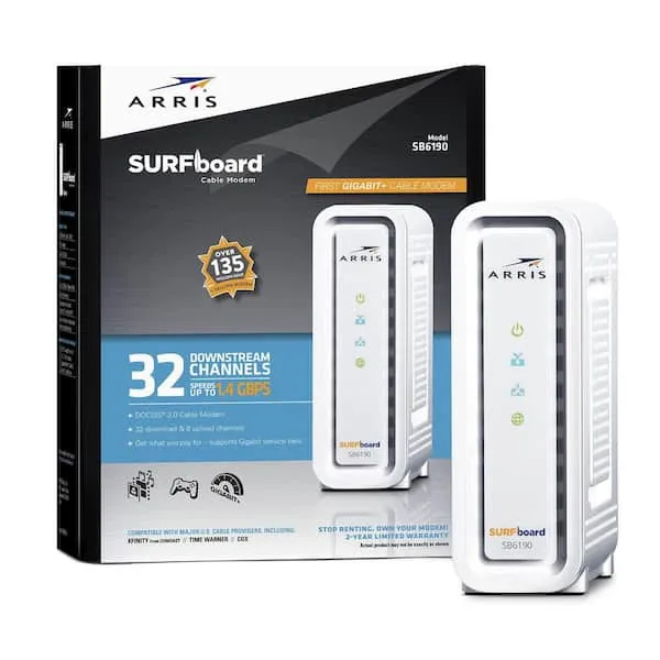 ARRIS Surfboard (32x8) Cable Modem, DOCSIS 3.0, - New Condition