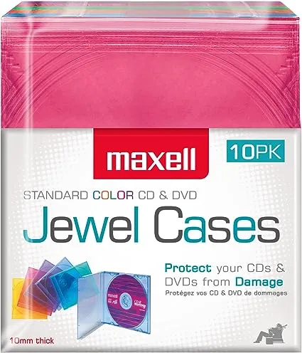 Maxell Jewel Cases 10 Pack