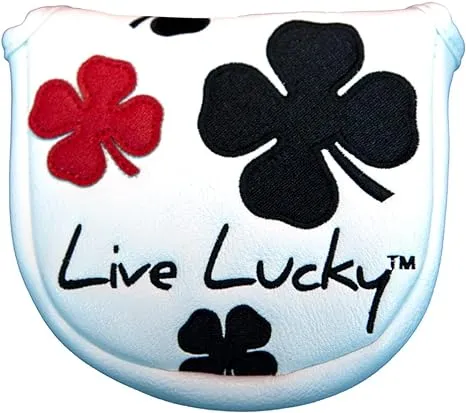 CMC Design Live Lucky Mallet Putter Headcover, White