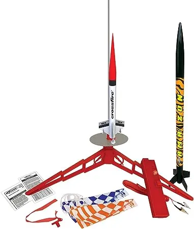 Estes Tandem-X Launch Set (Amazon and Crossfire ISX) Orange, 30 inches