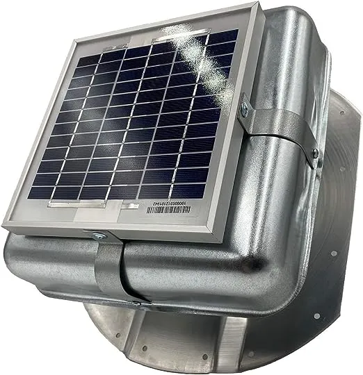 Solar RoofBlaster for 3.5 ribbed Conex Shipping Container (Galvanized)