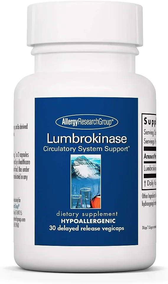 Allergy Research Group , Lumbrokinase 30 Capsules