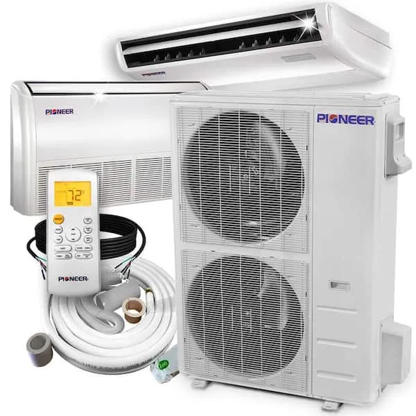 Pioneer 48,000 BTU 17.8 SEER Floor/Ceiling Mini-Split Air Conditioner Heat Pump ...