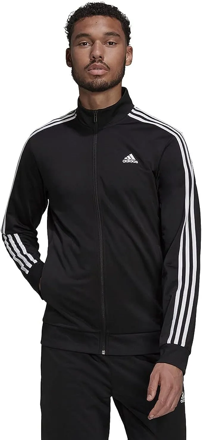 adidas Men's Essentials Warm-Up 3-Stripes Track Top