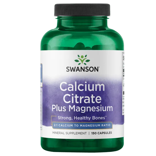 Swanson citrate de Calcium Plus Magnésium - 150 capsules