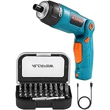 4v Electric Screwdriver Cordless 6+1 Torque Setting 5n.m 3 Position Handle Front