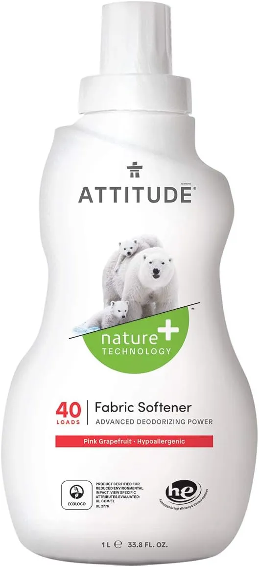 Attitude, Fabric Softener 40 Loads, Citrus Zest 33.8 oz