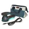 BOSCH ROS20VSC Palm Sander 2.5 Amp 5 In. Corded Variable Speed Random Orbital Sander/Polisher Kit with Dust Collector and Soft Carrying Bag, Blue