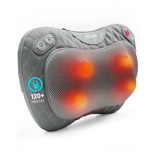 Alljoy Cordless Shiatsu Neck and Back Massager with Soothing Heat