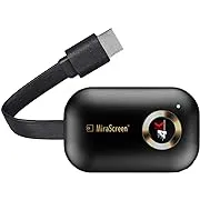 SmartSee HDMI Wireless Display Receiver WiFi 4K 1080p Mobile Screen Cast Mirroring Adapter Dongle for iPhone Mac iOS Android to TV Projector Support