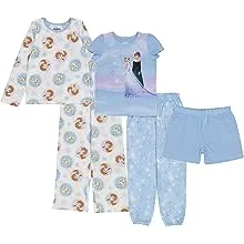 Disney Kids' 5-Piece Loose-Fit Pajama Set