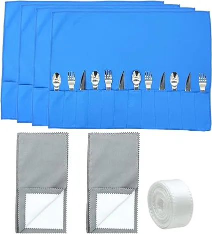 4 Pcs Silver Storage Bags