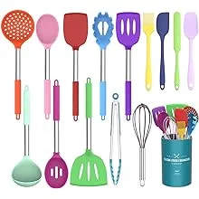 Umite Chef Kitchen Utensils Set 15 pcs Silicone Cooking Kitchen Utensils Set