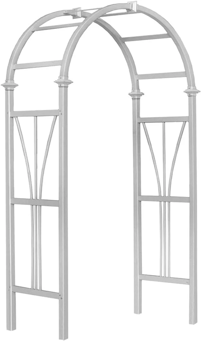 45"L x 21"W x 82"H Dublin Vinyl Arbor, White, VA68101