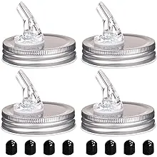 Mason Jar Pour Spouts. free flow Mason Jar Pour Spouts Mason Jar for spout regular mouth size 70mm dispenser germination cover. Suitable for any