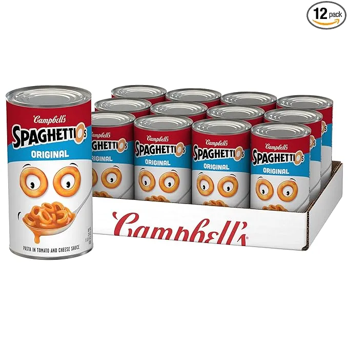 SpaghettiOs Original Canned Pasta Healthy Snack for Kids and Adults 22.4 OZ C...