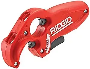 RIDGID 41608 PTEC 3000 Versatile Thin Wall PE, PP, PVC Plastic Tubing Cutter for 1-1/4" and 1-1/2" Tailpieces, Cuts, Cleans, Deburrs, and Bevels