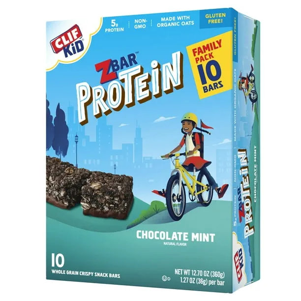 Clif Kid Zbar Protein Chocolate Mint Snack Bars