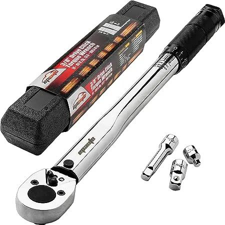 EPAuto 3/8-Inch Drive Click Torque Wrench 10-80 ft-lb. / 13.6-108.5 Nm 1.5&#034; Wx1